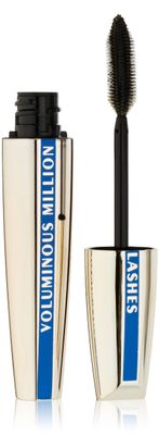 LOreal Paris Makeup Voluminous Million Lashes Mascara, Volumizing Collagen Infused Eye Makeup, Amplifying Mascara Brush, Waterproof, Black, 0.32 Fl Oz., 1 Count