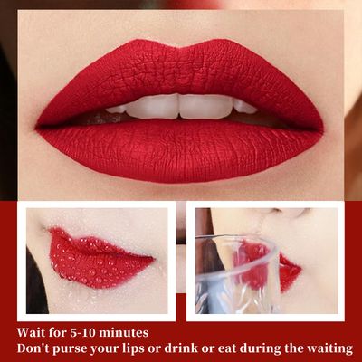 BLUE LOVE Non-Stick Cup Not Fade Lipstick, Lipstick Smudge Proof Waterproof, Nourishing &amp; Long-Lasting Creamy Lipstick for Women Long Lasting (03 Brownish Red)