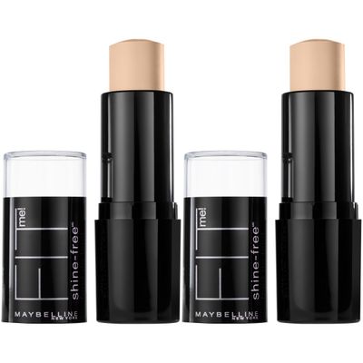 Maybelline New York Fit Me Shine-free  Balance Stick Foundation Makeup, Classic Ivory, 2 Count