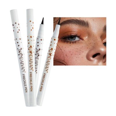 Melsintern Light Brown Natural Freckle PenLifelike Freckle Makeup PenLong Lasting Waterproof and Quick Drying Makeup EffectSuitable for Daily and Party MakeupCreate a Real Natural Freckle Effect