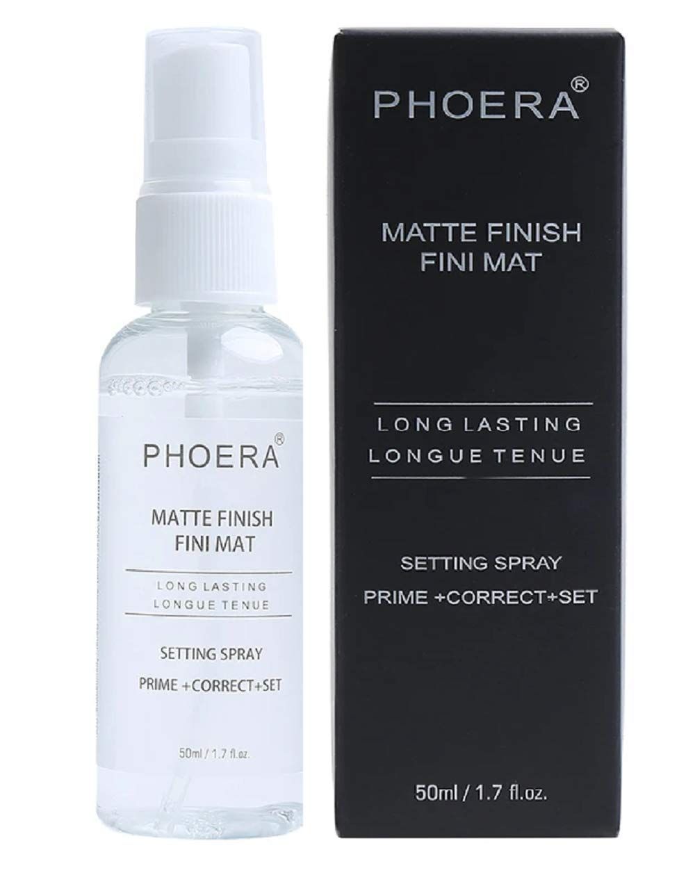 AQUAPURITY Phoera Makeup Setting Spray 3 In 1 Fixer, Primer &amp; Corrector Matte Finish, Makeup Sealer Spray Long Lasting16Hr Wear Face Make Up Foundation Light Weight Beauty Blender