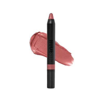 Nudestix Intense Matte Lip  Cheek Pencil, Lipstick  Lip Liner  Cheek Blush Tint, Multi Use Makeup for Long Lasting Color, Smooth Coverage, Shade Mystic