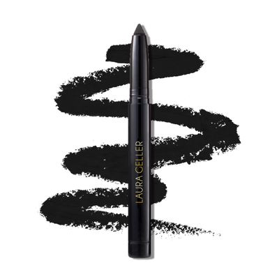 LAURA GELLER NEW YORK Kajal Longwear Kohl Eyeliner Pencil with Caffeine, Smooth &amp; Blendable Makeup, Deep Black