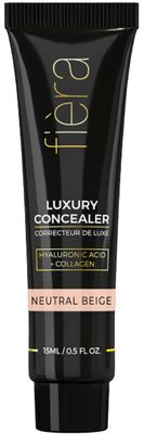 Fira Luxury Concealer with Anti-Aging - All Day Coverage for Dark Circles, Fine Lines, Wrinkles &amp; Spots - Neutral Beige, 0.5 Ounce