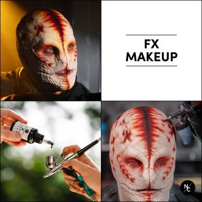 Narrative Cosmetics FX Alcohol Airbrush Paints - 2 fl oz, Skin Safe, Quick Dry, Waterproof, Sweatproof, Transferproof Liquid Makeup for Bodypainting, Theater, FX Makeup, Film and TV - Prime Green