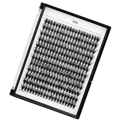 Bodermincer 10D20D30D40D50D60D80D 240 Clusters Lashes CD Curl 10-12-14-16mm MIX14-16-18-20mm MIX Fluffy Single Cluster False Lashes Premade Volume Fans (30D-16MM, D Curl)