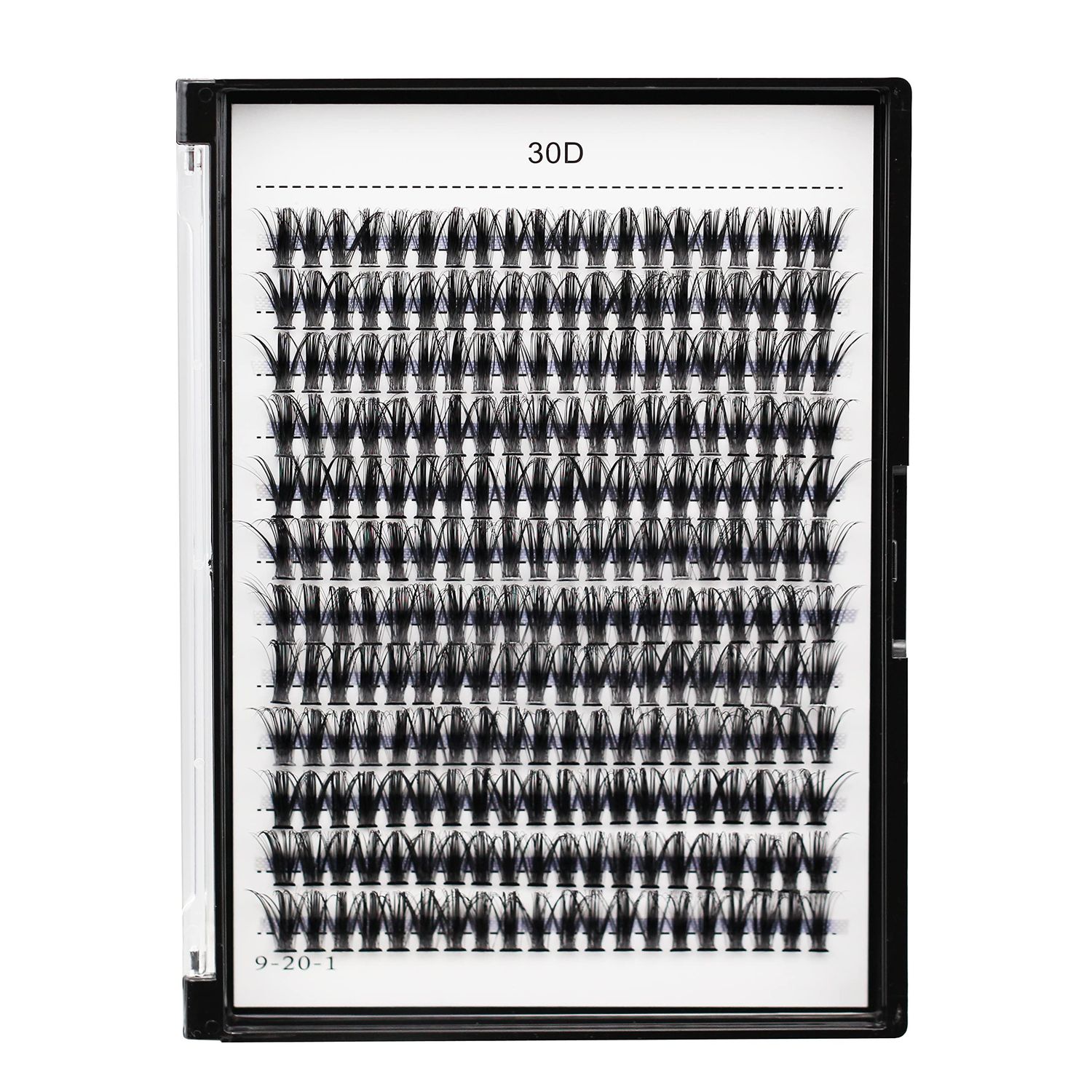 Bodermincer 10D20D30D40D50D60D80D 240 Clusters Lashes CD Curl 10-12-14-16mm MIX14-16-18-20mm MIX Fluffy Single Cluster False Lashes Premade Volume Fans (30D-16MM, D Curl)