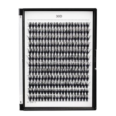 Bodermincer 10D20D30D40D50D60D80D 240 Clusters Lashes CD Curl 10-12-14-16mm MIX14-16-18-20mm MIX Fluffy Single Cluster False Lashes Premade Volume Fans (30D-16MM, D Curl)