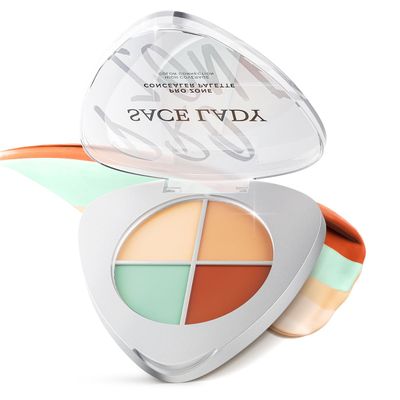 SACE LADY 4 in 1 Concealer Palette, 4 Colors Face Eye Brow Correcting Contour Cream Palette Full Covers Undereye Dark Circles, Blemishes, Redness (1pc concealer palette)