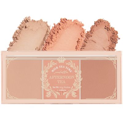 I&#39;m Meme Palette - Afternoon Tea Blusher | Milk Tea Time, Blush for Cheek, Natural &amp; Neutral, Buildable &amp; Blendable, 3 Shades Palette, Matte Powder Blush for Face &amp; Cheeks, For All Skin Tones, 0.42 oz