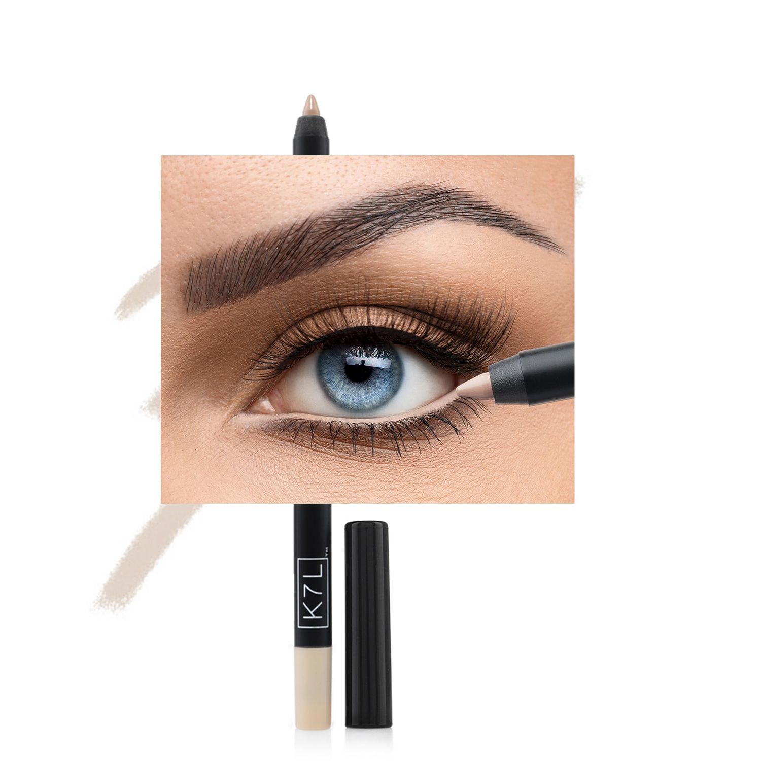 K7L Waterline Eyeliner Nude - Brighten, Creamy, Waterproof and Smudge-Proof Cosmetics