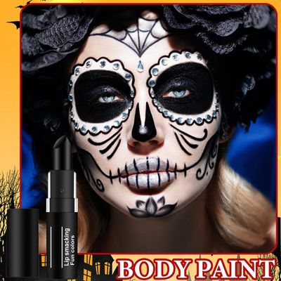 WENJLYJ 3 PCS Face Body Paint Stick,Sports Eye Black Baseball Stick Professional Eyeblack Face Paint Halloween SFX Goth Makeup for Sports Clown Festival Cosplay CostumeBlack