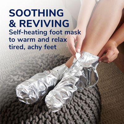 Dr. Scholl's Tired, Achy Feet Soothing &amp; Reviving Foot Mask, 3 Pair, Warming Booties