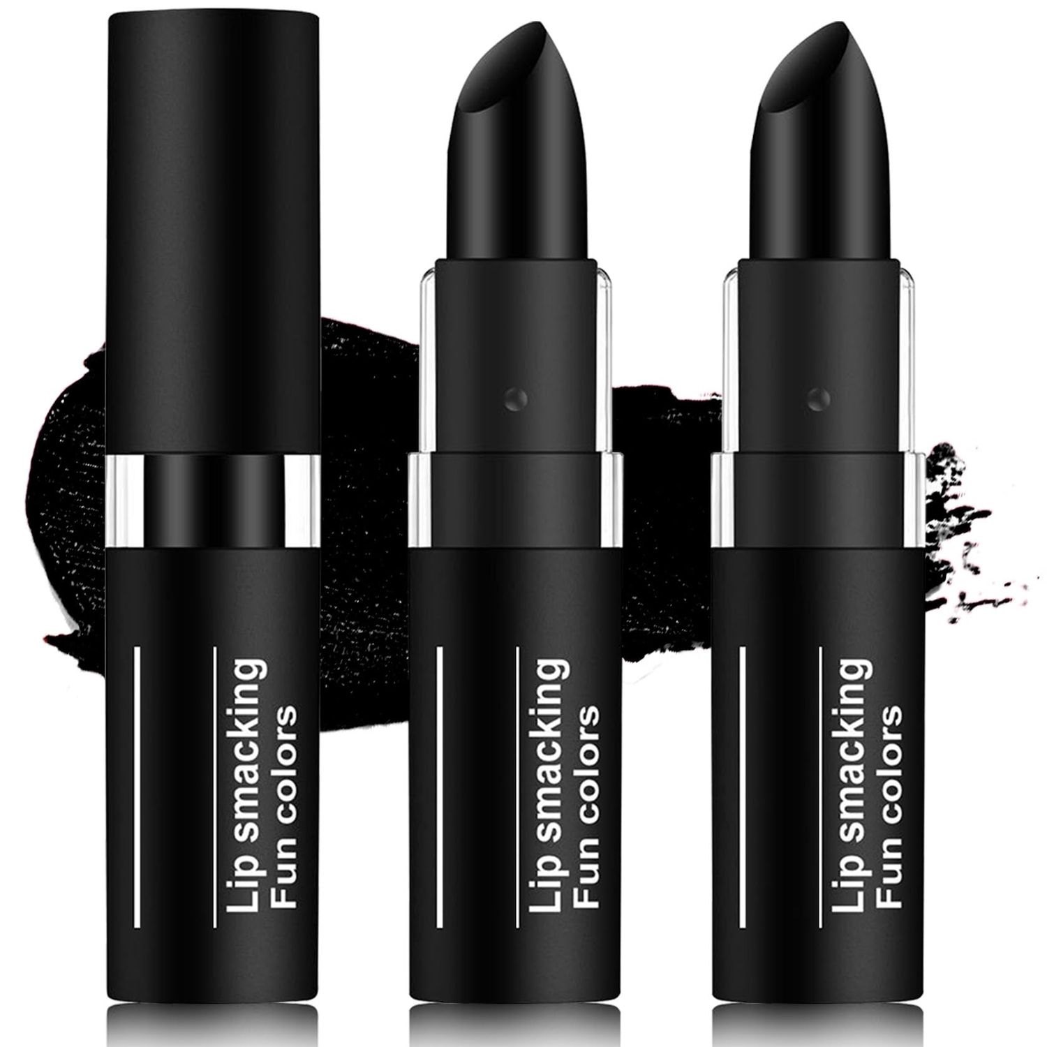 WENJLYJ 3 PCS Face Body Paint Stick,Sports Eye Black Baseball Stick Professional Eyeblack Face Paint Halloween SFX Goth Makeup for Sports Clown Festival Cosplay CostumeBlack