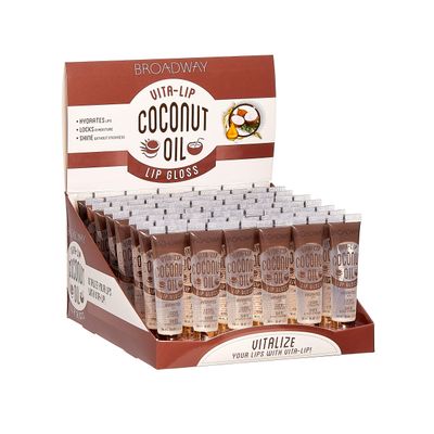 Broadway Vita-Lip Clear Lip Gloss Coconut (48 pcs)