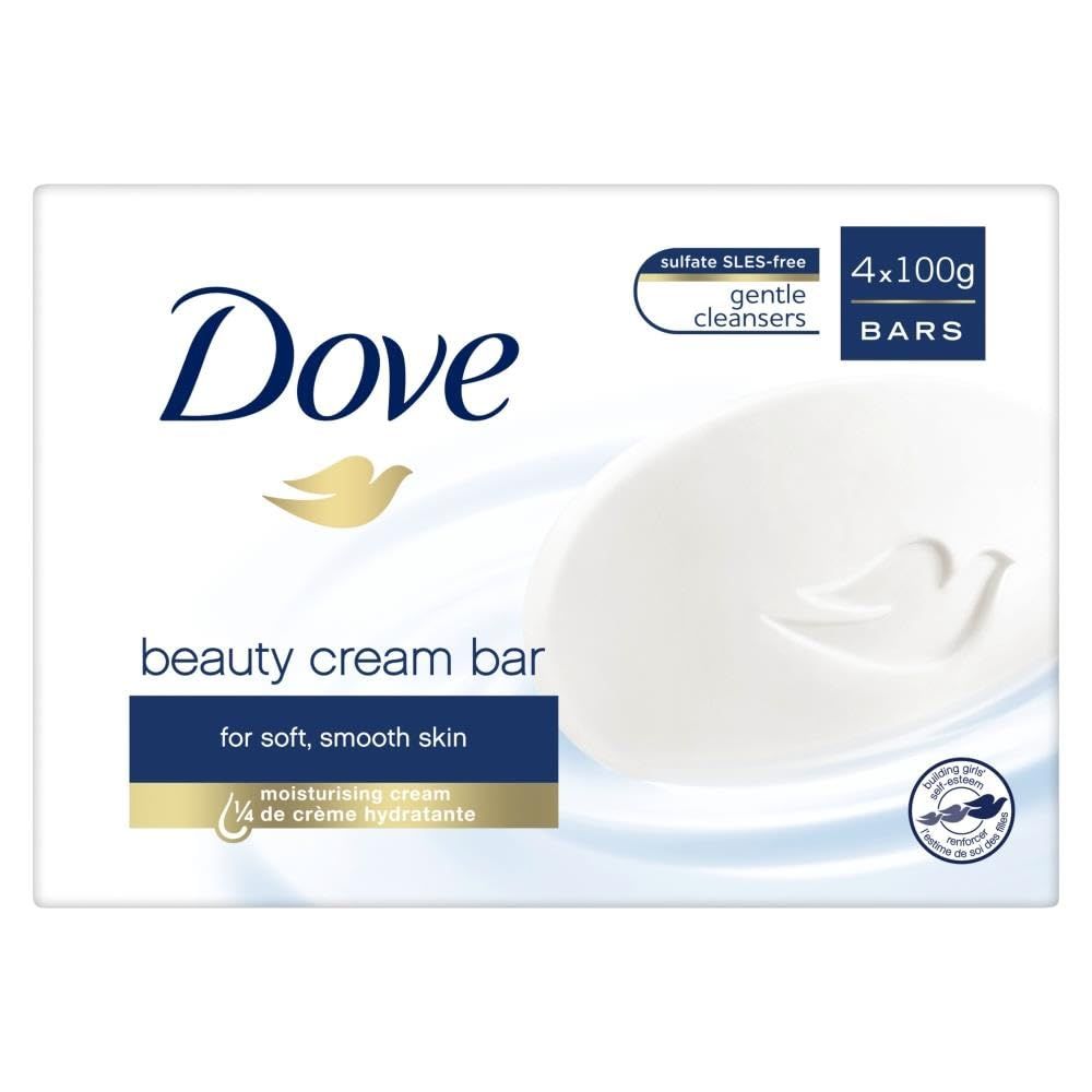 Dove Beauty Cream Bar, Unisex Soap, Multi, 4 Count