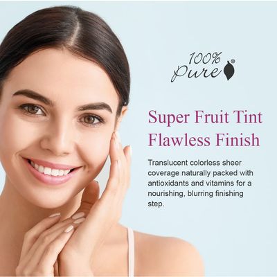 100% PURE Bamboo Blur Powder Tinted Setting Mattifying Face Makeup, Oil Absorbing Pore Minimizing Light Finish - Long Lasting, Vegan, Fruit Pigmented Translucent Color (Sheer) - 0.2 Oz