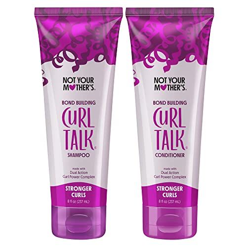 Not Your Mother&#39;s Curl Talk Bond Building Shampoo and Conditioner (2-Pack) - 8 fl oz - Strengthening Shampoo and Conditioner Set for Curly Hair