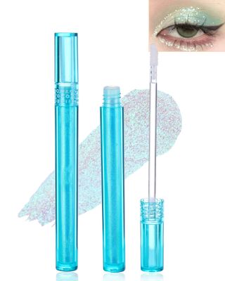 Liquid Glitter Eye Shadow - 1 Pcs Shimmer Metallic Chameleon Liquid Eyeshadow, Multichrome High Pigmented Quick Drying Long Wearing Glitter Eyeshadow for Women Girl Glitter Korea Eye Makeup - S30