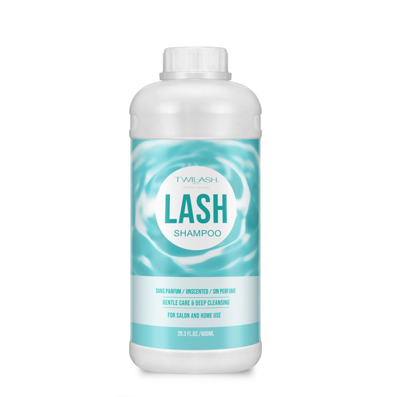 600ml Lash Shampoo Bulk, Eyelash Cleanser for Extensions, Safe Makeup Remover, Non-irritating or Burning Formula Eyelid Foaming Cleanser Best for Professional Salon and Home Use (Unscented)