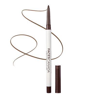 FACESCANADA Ultime Pro Twist Eyeliner Pencil - Brown | 24 HR Long Stay | Intense Color In One Stroke | Matte Finish &amp; Soft Texture | Waterproof &amp; Smudge Proof | 0.01 Oz0.35g