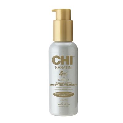 CHI Keratin K-Trix 5 Smoothing Treatment, Hair Serum For Creating Smooth, Frizz-Free Styles That Last, Sulfate, Paraben, &amp; Cruelty-Free, 3.92 Oz
