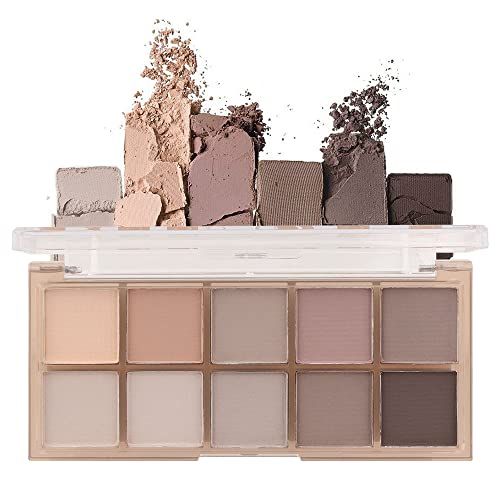 AMY&#39;S DIARY 10 Colors Eyeshadow Eye Shadow Palette Makeup,Matte Naked Eye Shadow, Ultra-Blendable, Naturing-Looking, Long Lasting, Neutral Nudes Eye Shadow Palette for Women