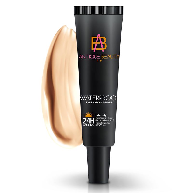 Antique Beauty Eyeshadow Primer, 24- Hour Long Lasting, Smudge Proof, Waterproof, Eye Base Make Up, Suitable For All Skin Tones  1 Count, 15 g