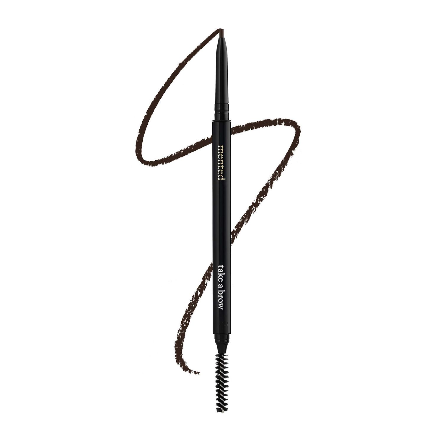Waterproof Eyebrow Pen with Brush, Brow Pencil &amp; Lash Spoolies for Eyelash Extensions, Eye Brow Pencils for Women, Eyelash Brush &amp; Spoolie Combo, Eyebrow Makeup Tool Set, Take A Brow (Black Brown)