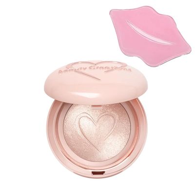 Glam Lux Beauty Bundle Beauty Creations Final Finish Baked Highlighter Baked Natural Glow Radiance Intensely Pigmented w Collagen Lip Mask (Party Effect, 1 count)