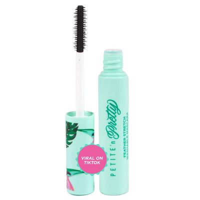 Petite &#39;n Pretty Feather Stretch Tubing Washable Mascara - Makeup for Kids, Tweens and Teens - Extends lashes, Easy to Apply &amp; Remove - Non Toxic &amp; Made in the USA - As Seen on TikTok