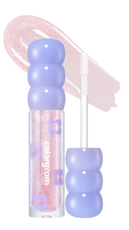 COLORGRAM Fruity Glass Tint #1004 Pink Gloss | Hydrating Lip Gloss for All-Day Wear | Long Lasting Moisturizing