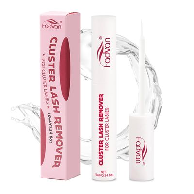 FADVAN Lash Remover 10ml for Cluster Lashes DIY Lash Extension Remover Self Application Lash Glue Remover Lash Bond and Seal Remover Soothing Non-irritating Lash Remover for Cluster-10ml