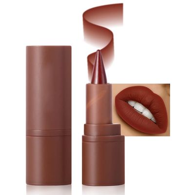 AMY&#39;S DIARY Mocha Matte Crayon Lipstick Lip Makeup, Precision Tip Matte Lip Crayon, Longwear Up To 24Hrs, Lead The Way,Smudge Waterproof for Women Smudge Waterproof for Women (5#, 1 pc)