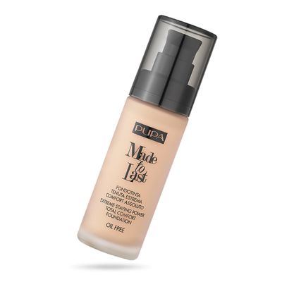 PUPA Milano Made To Last Extreme Staying Power Total Comfort Foundation - Extreme Hold Fluid Foundation - Long Lasting And Weather Resistant - Medium To High Coverage - Medium Beige - 1.01 Oz