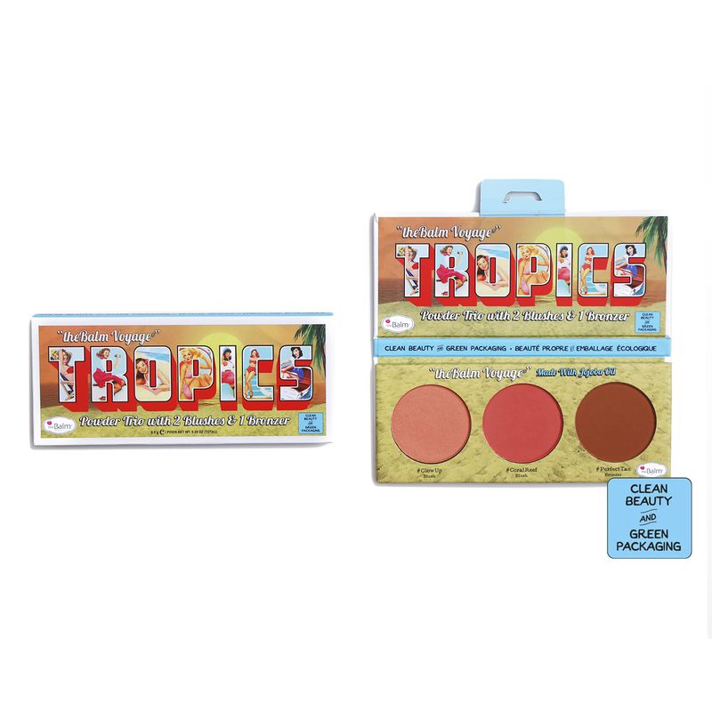 theBalm Voyage Tropics Powder Trio with 2 Blushes &amp; 1 Bronzer