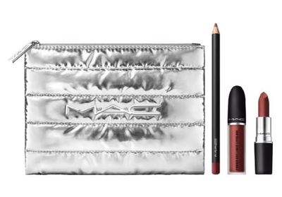 Kits MAC Powdered Snow Powder Kiss Lip Brown XMAS&#39;23