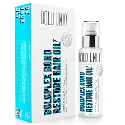 Boldplex 7 Hair Oil for Dry &amp; Damaged Hair - Adds Shine, Strengthens, Smooths Split Ends &amp; Frizz, Moisturizes &amp; Nourishes. Weightless Hair Treatment Oil For Curly, Frizzy &amp; Coarse Hair - 3.38 FlOz