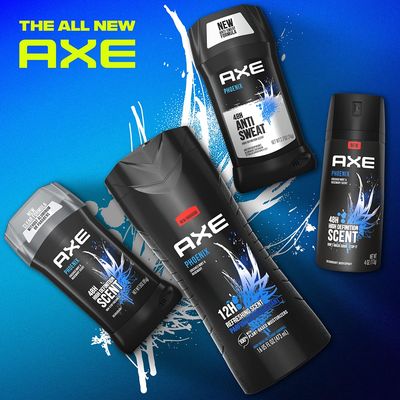 AXE Antiperspirant Deodorant for Men Phoenix 4PK 48H Sweat &amp; Odor Protection for Long Lasting Freshness, Crushed Mint &amp; Rosemary Men's Deodorant 2.7 oz