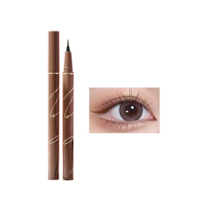 ICATHUNY Liquid Eyeliner,Waterproof,Quick Drying,Smudge Resistant,Long Lasting,Precise All Day Eyeliner Makeup,High-Pigmented Liquid Eye Liner for Bold Looks (Brown)