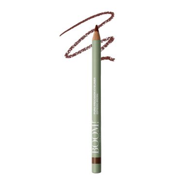 BOOM! Beauty Pure Precision Eyeliner All-Natural, Skin-Loving, All-Day Wear. Waterproof, Smudge-proof, Smooth Glide Pencil. Richly Pigmented Vegan Eye Makeup For Ageing Skin (Espresso Brown)