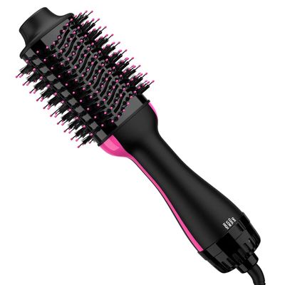 Hair Dryer Brush Blow Dryer Brush in One 4 in 1 Styling Tools with Ceramic Oval Barrel, and Styler Volumizer, Hot Air Straightener Brush for All Hair Types