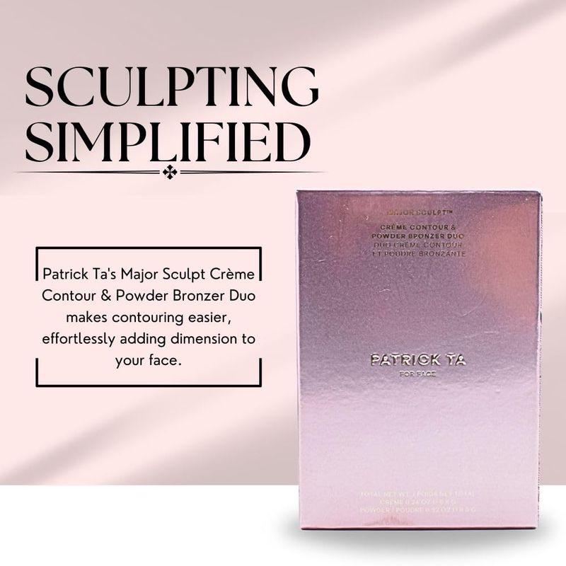 PATRICK TA Major Sculpt Crme Contour &amp; Powder Bronzer Duo She's Statuesque