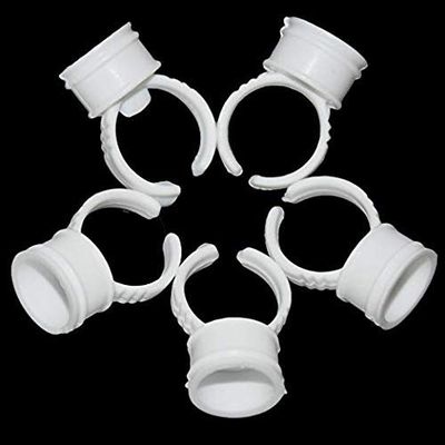 MADLUVV Professional Brow Artistry Ring Cups for Brow Makeup Ink Pigment &amp; Lash Extension Glue, 1.5cm - 100 Pieces