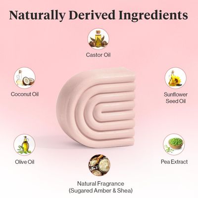 Kitsch Castor Oil Hair Conditioner Bar - Hydrating, Nourishing &amp; Cleansing, For Curly, Wavy, or Straight Hair, Natural, Organic, Vegan, Plastic-Free, Paraben &amp; Sulfate-Free, Eco-Friendly, 2.7 oz