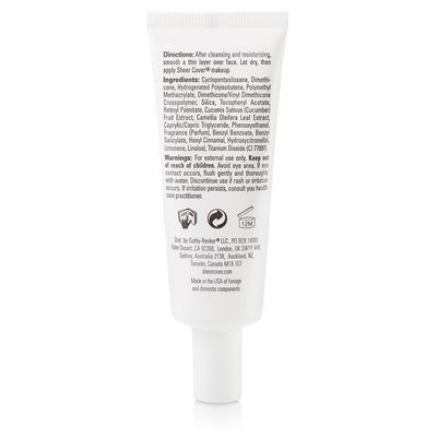 Sheer Cover - Base Perfector Primer - Helps Fill Fine Lines and Wrinkles for Makeup Application - 1.25 Ounce