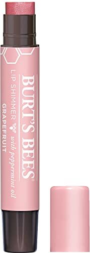 Burt&#39;s Bees 100% Natural Moisturizing Lip Shimmer, Grapefruit - 1 Tube