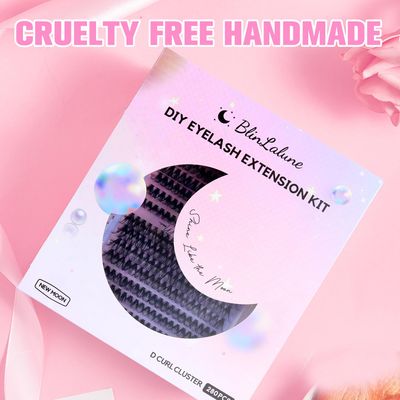 BlinLaLune DIY Lash Extension Kit 30D 40D Eyelash Clusters 9-16mm,280PCS Individual Lashes Perfect for At-Home Use, Beginner-Friendly with Bond Seal Remover and Tweezers (Black, 30D&amp;40D9-16MM280PKit)