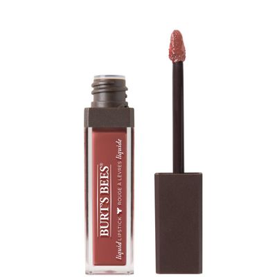 Burt&#39;s Bees 100% Natural Glossy Liquid Lipstick, Tidal Taupe, 1 Tube
