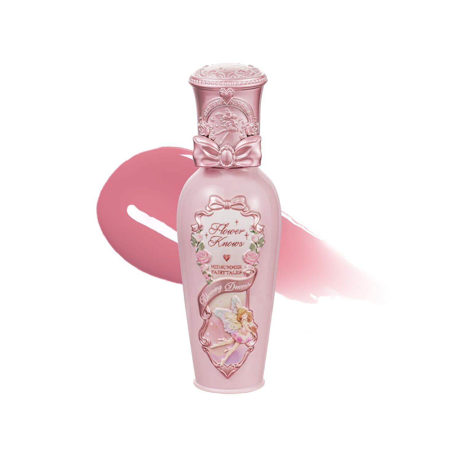 Flower Knows Midsummer Fairytales Lip Gloss-Glowy Moisturizing Coating Lip Lacquer-Hydrating Tinted Lip Oil for Girls&amp;Women-Vegan &amp; Cruelty Free-0.17Fl Oz(G05 Freesia)